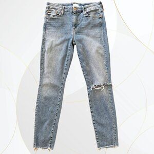 Mother Denim Looker Ankle Fray Love Gun Jeans